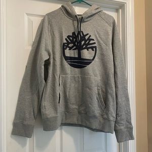 Blue and gray Timberland sweatshirt, large